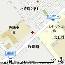 北海道札幌市東区丘珠町593-26周辺の地図