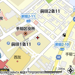 北洋銀行手稲中央支店周辺の地図