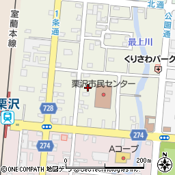 北海道岩見沢市栗沢町北本町141周辺の地図