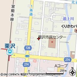 北海道岩見沢市栗沢町北本町102周辺の地図