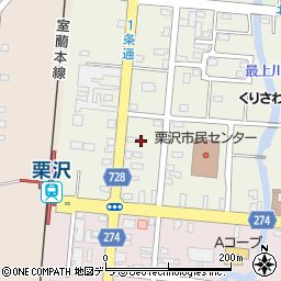 北海道岩見沢市栗沢町北本町62周辺の地図