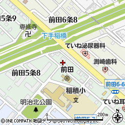 北海道札幌市手稲区前田５条7丁目3-8周辺の地図