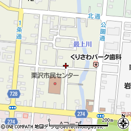北海道岩見沢市栗沢町北本町166-1周辺の地図