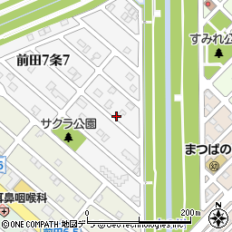 北海道札幌市手稲区前田７条6丁目周辺の地図