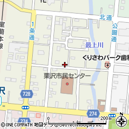 北海道岩見沢市栗沢町北本町165-4周辺の地図