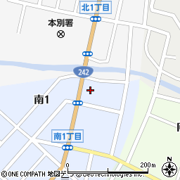 帯広信用金庫本別支店周辺の地図