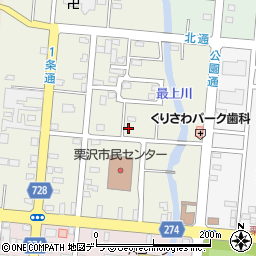 北海道岩見沢市栗沢町北本町165-1周辺の地図