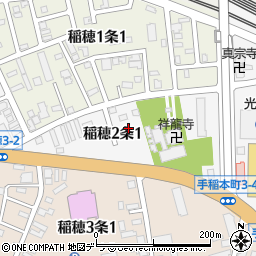 北海道札幌市手稲区稲穂２条1丁目5周辺の地図