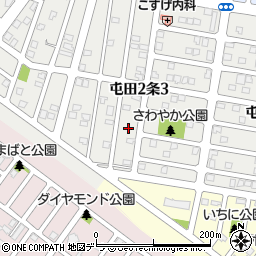 北海道札幌市北区屯田２条3丁目2周辺の地図