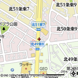 北海道札幌市東区北５０条東周辺の地図