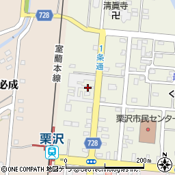 北海道岩見沢市栗沢町北本町18周辺の地図