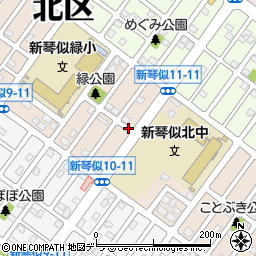 北海道札幌市北区新琴似１０条周辺の地図