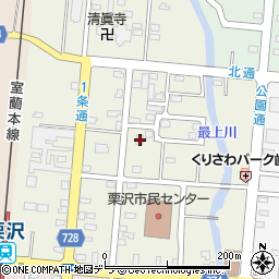 北海道岩見沢市栗沢町北本町152周辺の地図