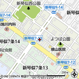 新琴似四番通り歯科周辺の地図