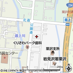 北海道岩見沢市栗沢町東本町14周辺の地図