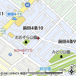 北海道札幌市手稲区前田４条周辺の地図