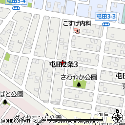 北海道札幌市北区屯田２条3丁目周辺の地図