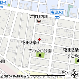 北海道札幌市北区屯田２条周辺の地図