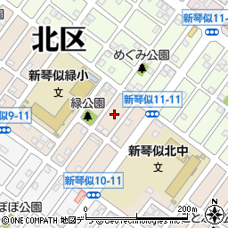 北海道札幌市北区新琴似１０条11丁目7周辺の地図