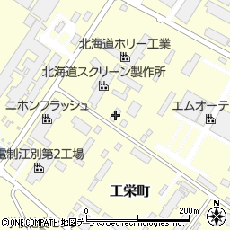 北海道江別市工栄町6-13周辺の地図