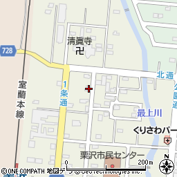北海道岩見沢市栗沢町北本町89周辺の地図