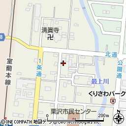 北海道岩見沢市栗沢町北本町157周辺の地図