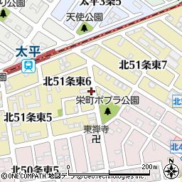 北海道札幌市東区北５１条東周辺の地図