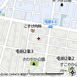 北海道札幌市北区屯田２条3丁目9周辺の地図