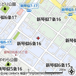 北海道札幌市北区新琴似６条16丁目5周辺の地図