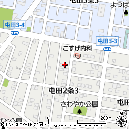 北海道札幌市北区屯田２条3丁目7周辺の地図