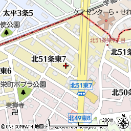 北海道札幌市東区北５１条東7丁目6-10周辺の地図