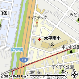 北海道札幌市北区太平１条周辺の地図