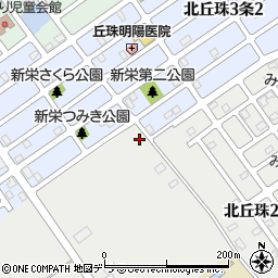 北海道札幌市東区丘珠町633-5周辺の地図