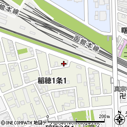 稲穂竹の子公園周辺の地図
