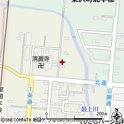 北海道岩見沢市栗沢町北本町186-1周辺の地図