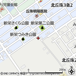 北海道札幌市東区丘珠町664-4周辺の地図