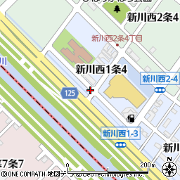 北海道札幌市北区新川西１条4丁目周辺の地図