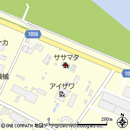 ササマタ江別工場周辺の地図
