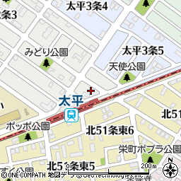 北海道札幌市北区太平２条5丁目2周辺の地図