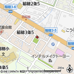 札幌市手稲区稲穂金山まちづくりセンター周辺の地図