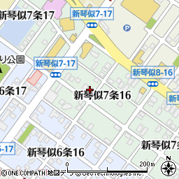 セラディール新琴似Ａ周辺の地図