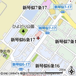 北海道札幌市北区新琴似６条17丁目7周辺の地図