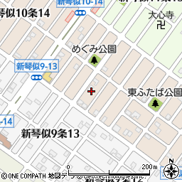 北海道札幌市北区新琴似１０条13丁目3周辺の地図