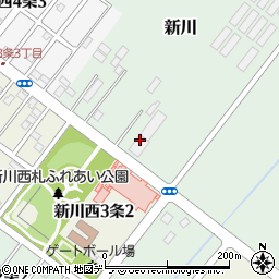 中央バス株式会社　新川営業所周辺の地図
