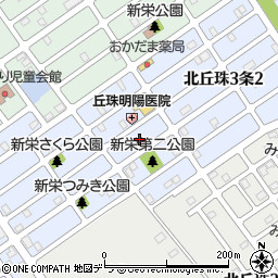 北海道札幌市東区北丘珠３条1丁目22周辺の地図