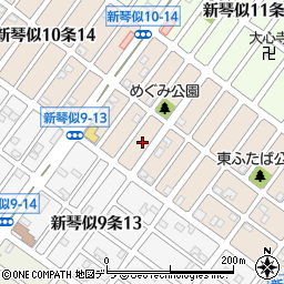 北海道札幌市北区新琴似１０条13丁目4周辺の地図