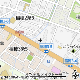 北海道札幌市手稲区稲穂２条4丁目13周辺の地図