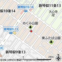 北海道札幌市北区新琴似１０条13丁目周辺の地図