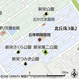 丘珠明陽医院周辺の地図