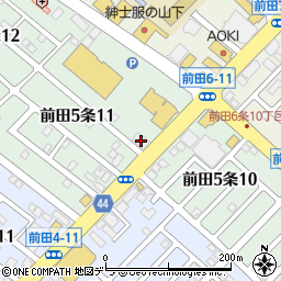 北門信用金庫手稲前田支店周辺の地図